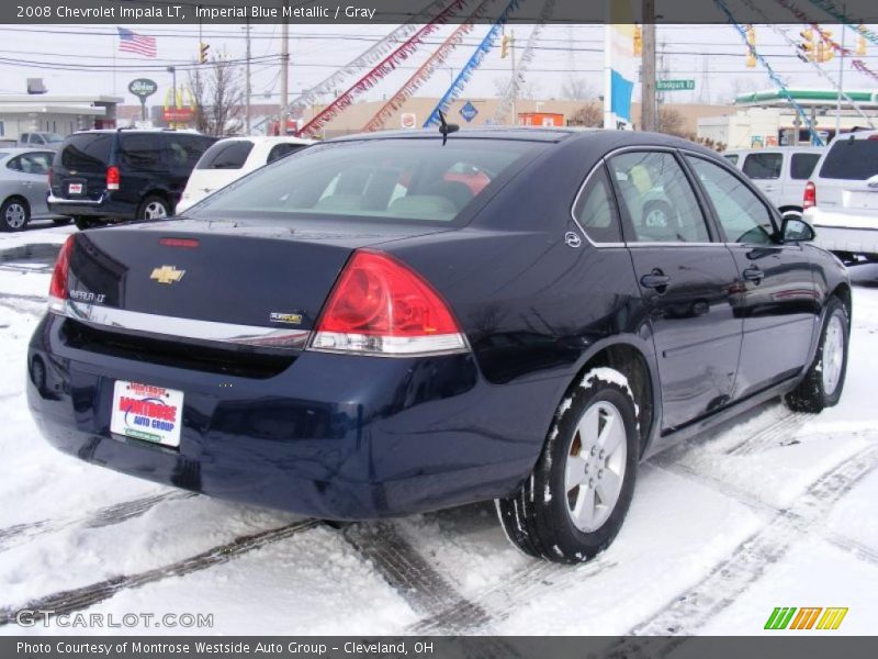 Imperial Blue Metallic / Gray 2008 Chevrolet Impala LT