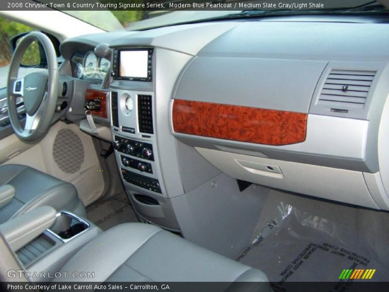 Modern Blue Pearlcoat / Medium Slate Gray/Light Shale 2008 Chrysler Town & Country Touring Signature Series