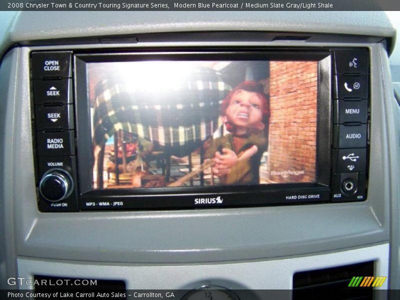 Modern Blue Pearlcoat / Medium Slate Gray/Light Shale 2008 Chrysler Town & Country Touring Signature Series