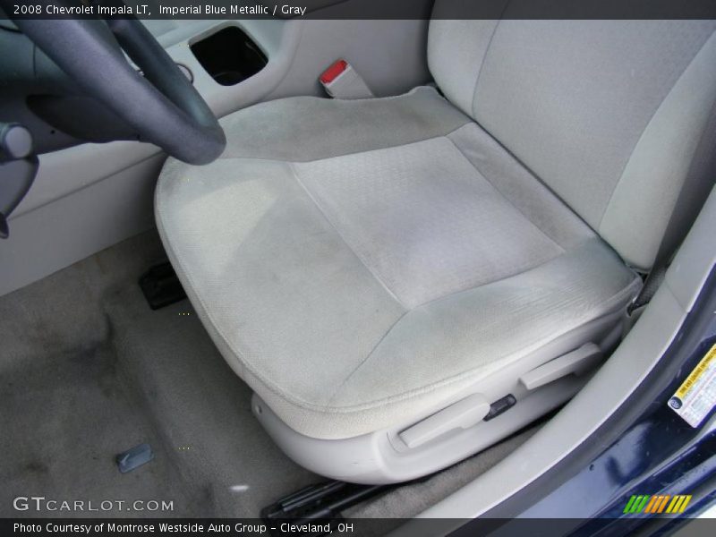 Imperial Blue Metallic / Gray 2008 Chevrolet Impala LT
