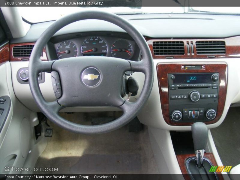 Imperial Blue Metallic / Gray 2008 Chevrolet Impala LT