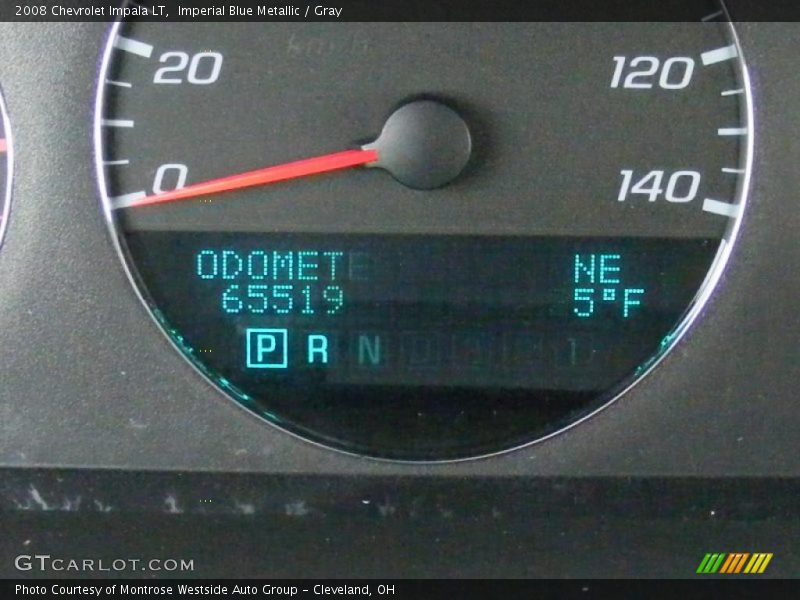 Imperial Blue Metallic / Gray 2008 Chevrolet Impala LT