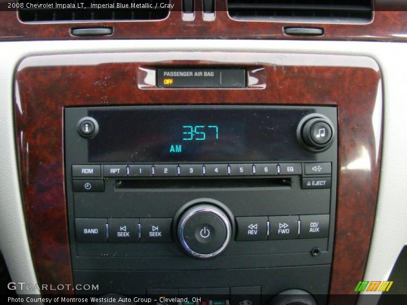 Imperial Blue Metallic / Gray 2008 Chevrolet Impala LT