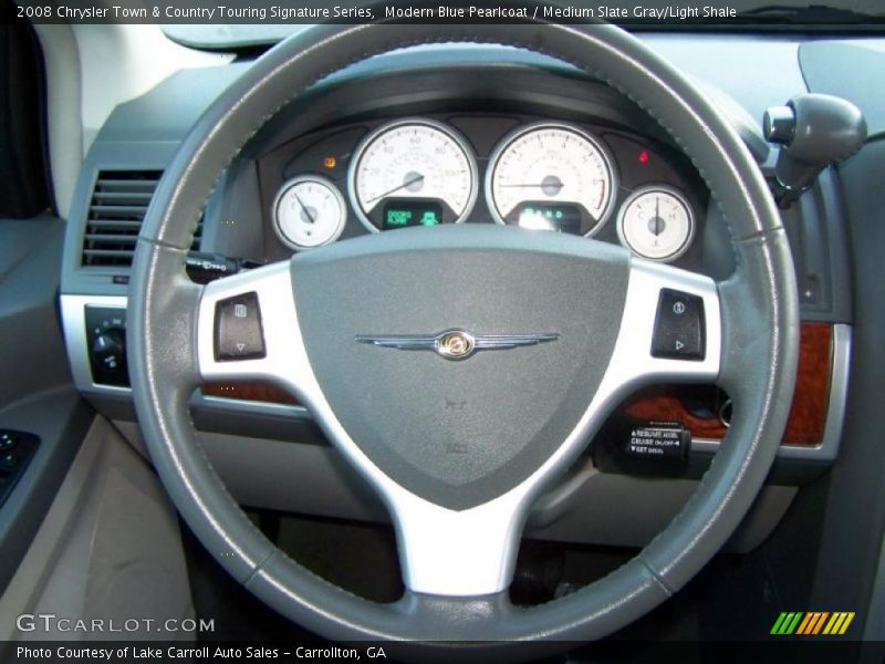 Modern Blue Pearlcoat / Medium Slate Gray/Light Shale 2008 Chrysler Town & Country Touring Signature Series