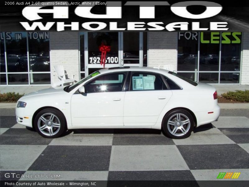 Arctic White / Ebony 2006 Audi A4 2.0T quattro Sedan