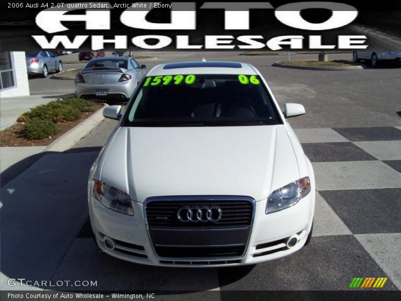 Arctic White / Ebony 2006 Audi A4 2.0T quattro Sedan