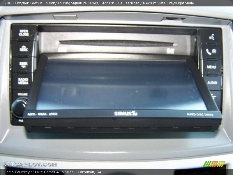 Modern Blue Pearlcoat / Medium Slate Gray/Light Shale 2008 Chrysler Town & Country Touring Signature Series
