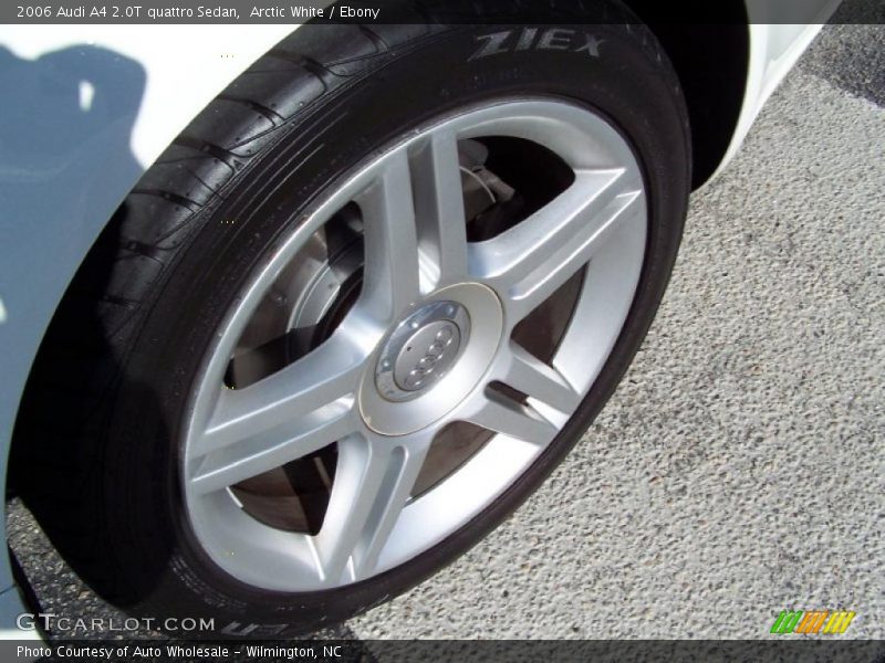Arctic White / Ebony 2006 Audi A4 2.0T quattro Sedan