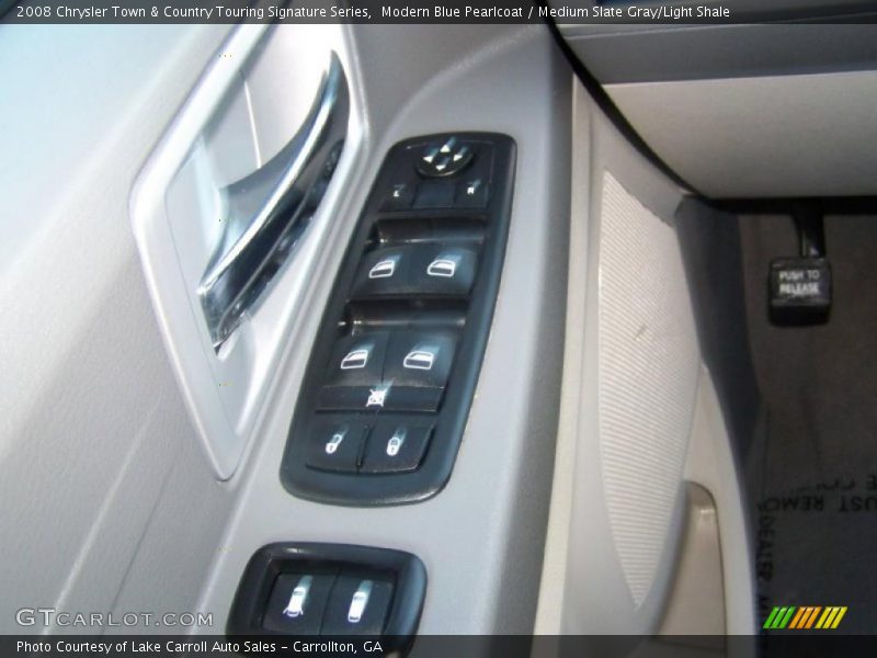 Modern Blue Pearlcoat / Medium Slate Gray/Light Shale 2008 Chrysler Town & Country Touring Signature Series