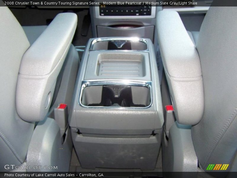 Modern Blue Pearlcoat / Medium Slate Gray/Light Shale 2008 Chrysler Town & Country Touring Signature Series