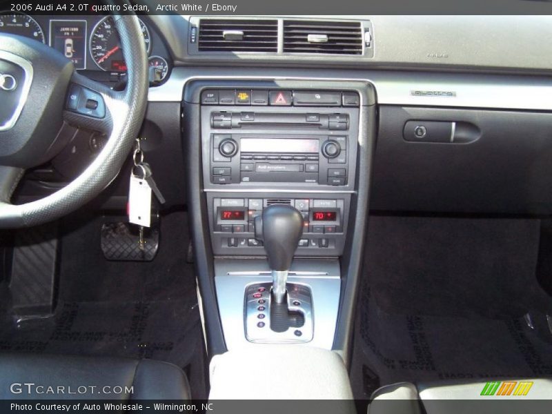 Controls of 2006 A4 2.0T quattro Sedan