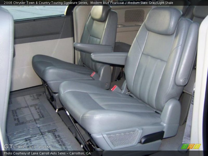 Modern Blue Pearlcoat / Medium Slate Gray/Light Shale 2008 Chrysler Town & Country Touring Signature Series