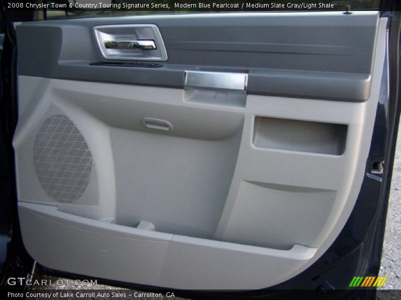 Modern Blue Pearlcoat / Medium Slate Gray/Light Shale 2008 Chrysler Town & Country Touring Signature Series