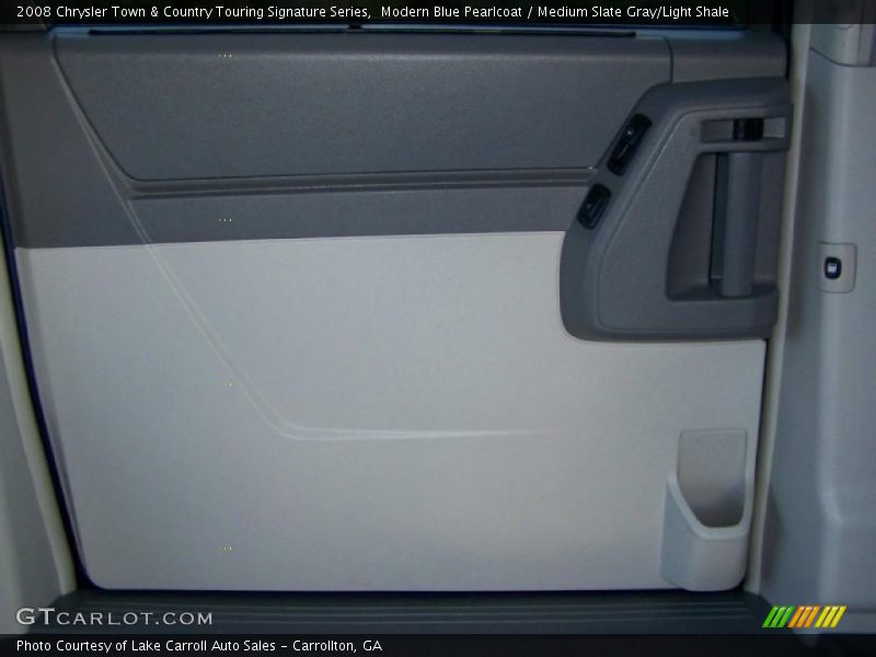 Modern Blue Pearlcoat / Medium Slate Gray/Light Shale 2008 Chrysler Town & Country Touring Signature Series