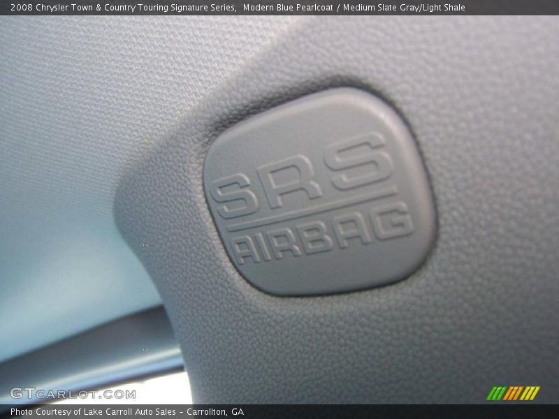 Modern Blue Pearlcoat / Medium Slate Gray/Light Shale 2008 Chrysler Town & Country Touring Signature Series