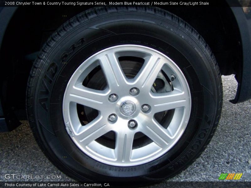Modern Blue Pearlcoat / Medium Slate Gray/Light Shale 2008 Chrysler Town & Country Touring Signature Series