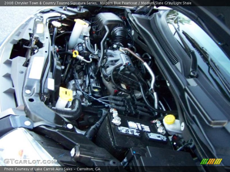 Modern Blue Pearlcoat / Medium Slate Gray/Light Shale 2008 Chrysler Town & Country Touring Signature Series