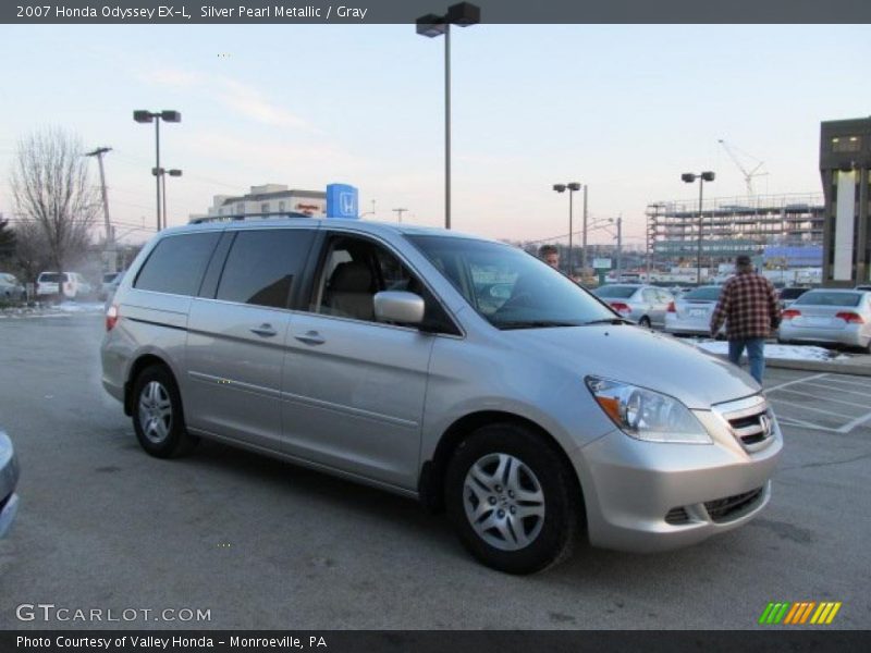 Silver Pearl Metallic / Gray 2007 Honda Odyssey EX-L