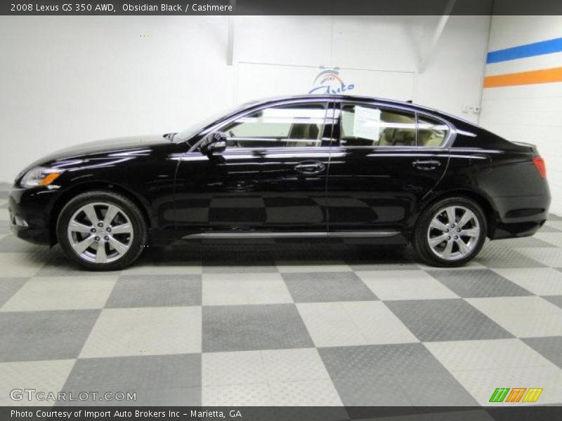 Obsidian Black / Cashmere 2008 Lexus GS 350 AWD