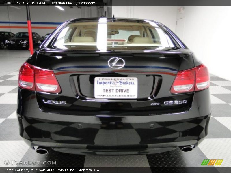 Obsidian Black / Cashmere 2008 Lexus GS 350 AWD