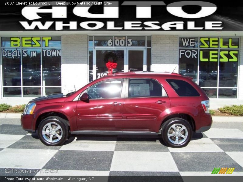 Deep Ruby Metallic / Light Gray 2007 Chevrolet Equinox LT