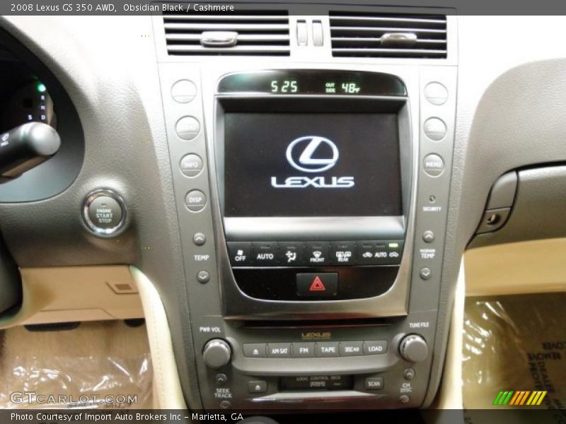 Obsidian Black / Cashmere 2008 Lexus GS 350 AWD