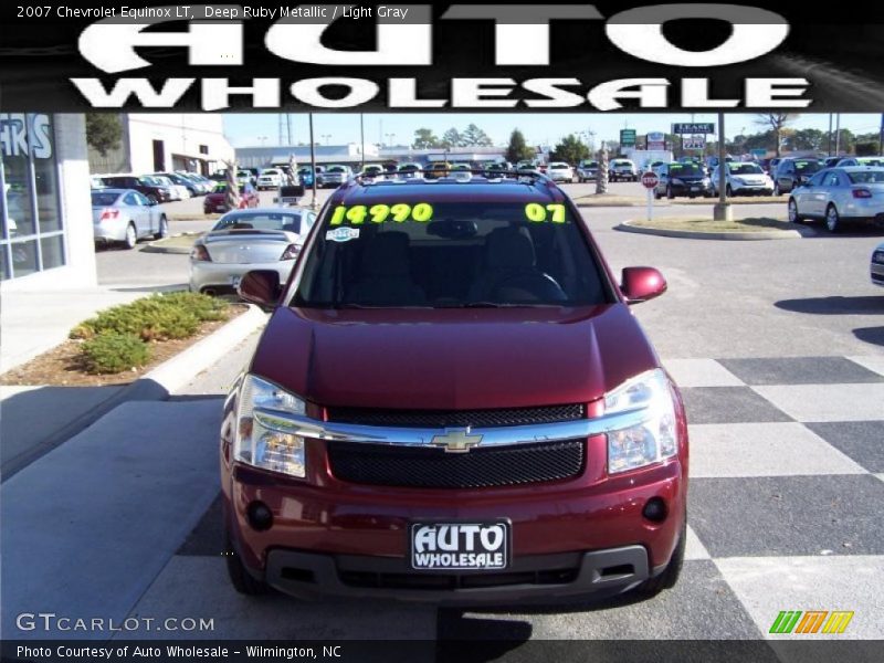Deep Ruby Metallic / Light Gray 2007 Chevrolet Equinox LT