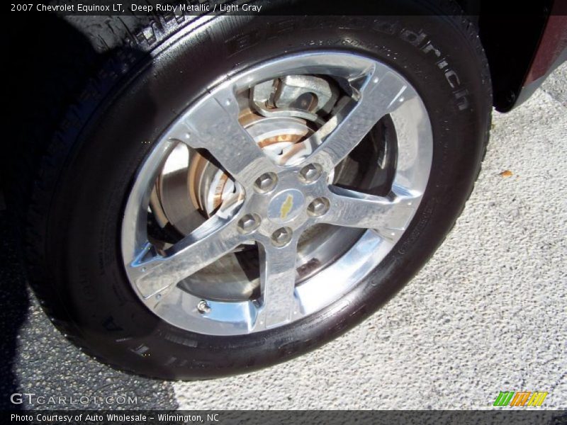 Deep Ruby Metallic / Light Gray 2007 Chevrolet Equinox LT