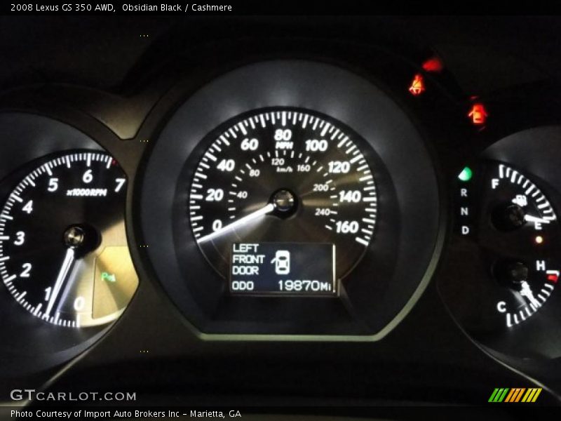Obsidian Black / Cashmere 2008 Lexus GS 350 AWD