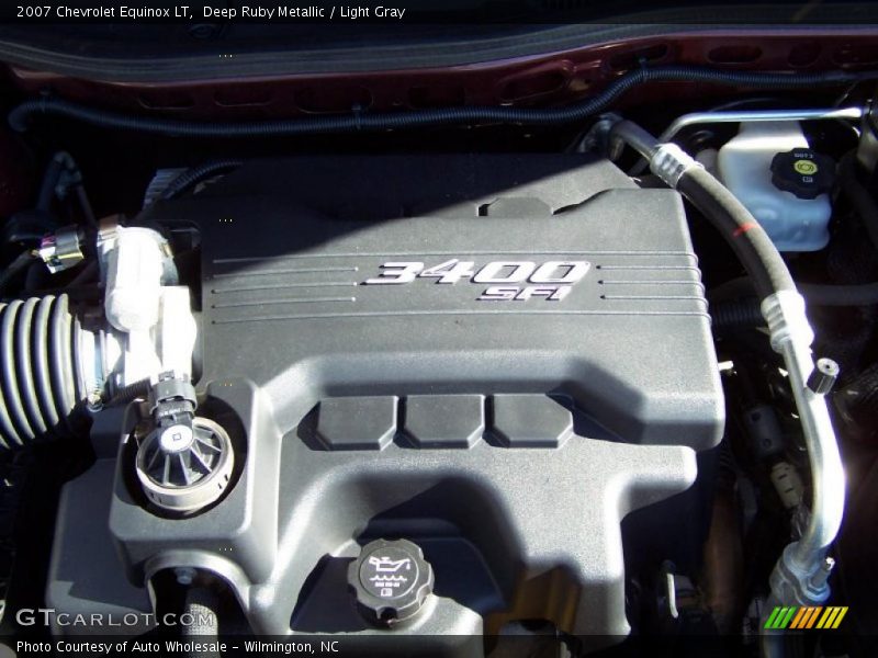 Deep Ruby Metallic / Light Gray 2007 Chevrolet Equinox LT