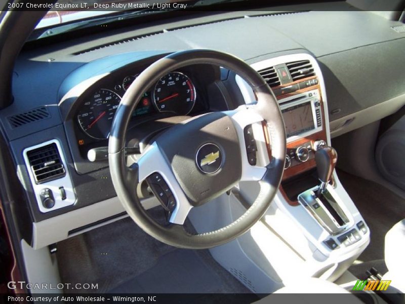 Deep Ruby Metallic / Light Gray 2007 Chevrolet Equinox LT