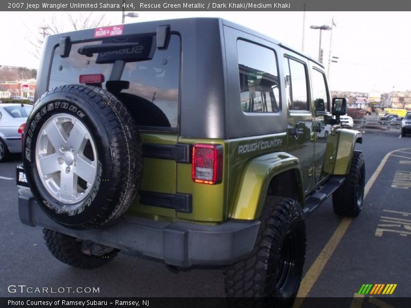 Rescue Green Metallic / Dark Khaki/Medium Khaki 2007 Jeep Wrangler Unlimited Sahara 4x4