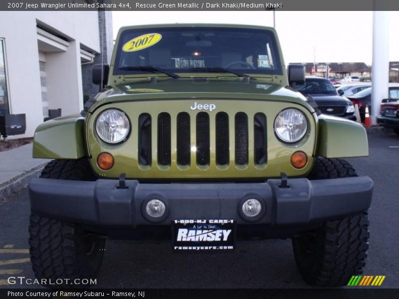 Rescue Green Metallic / Dark Khaki/Medium Khaki 2007 Jeep Wrangler Unlimited Sahara 4x4