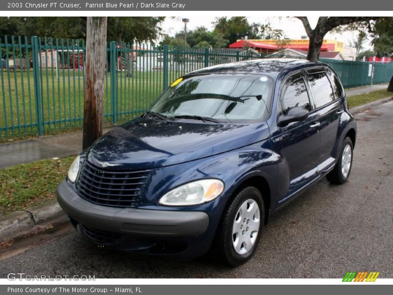 Patriot Blue Pearl / Dark Slate Gray 2003 Chrysler PT Cruiser