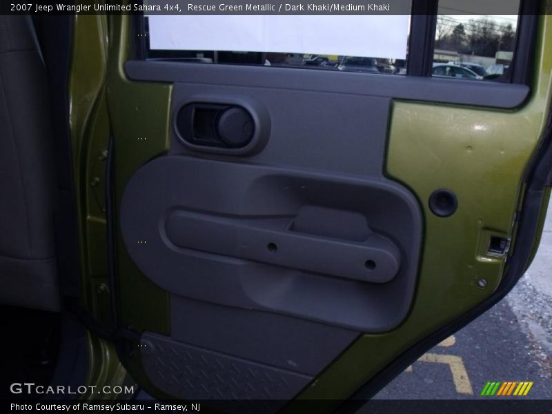 Rescue Green Metallic / Dark Khaki/Medium Khaki 2007 Jeep Wrangler Unlimited Sahara 4x4