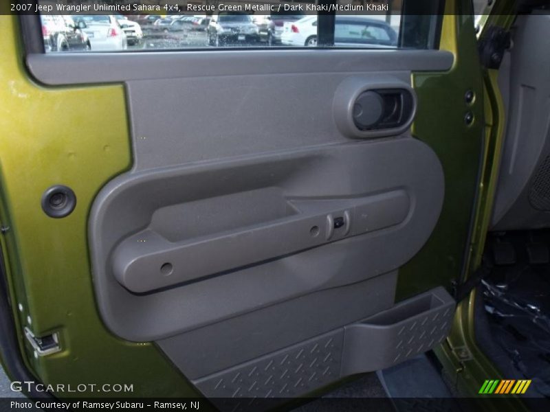 Rescue Green Metallic / Dark Khaki/Medium Khaki 2007 Jeep Wrangler Unlimited Sahara 4x4