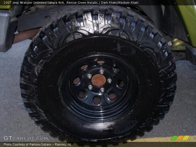 Rescue Green Metallic / Dark Khaki/Medium Khaki 2007 Jeep Wrangler Unlimited Sahara 4x4