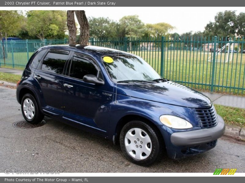 Patriot Blue Pearl / Dark Slate Gray 2003 Chrysler PT Cruiser