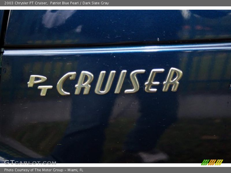 Patriot Blue Pearl / Dark Slate Gray 2003 Chrysler PT Cruiser