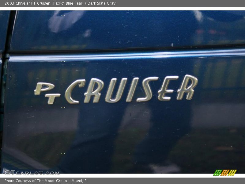 Patriot Blue Pearl / Dark Slate Gray 2003 Chrysler PT Cruiser