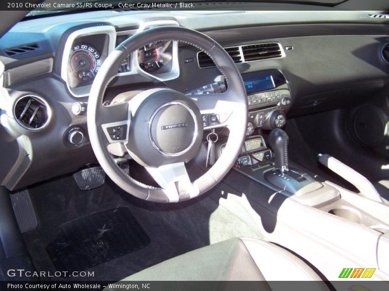 Cyber Gray Metallic / Black 2010 Chevrolet Camaro SS/RS Coupe