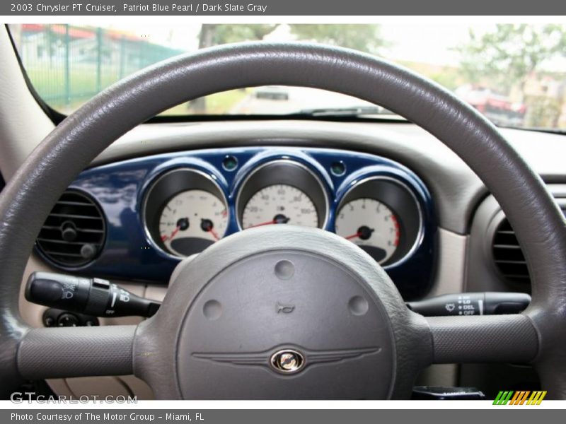 Patriot Blue Pearl / Dark Slate Gray 2003 Chrysler PT Cruiser