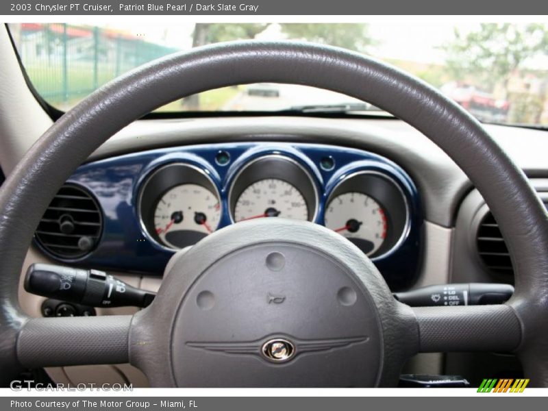 Patriot Blue Pearl / Dark Slate Gray 2003 Chrysler PT Cruiser