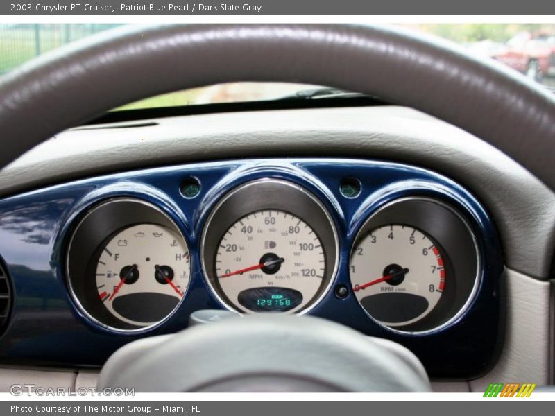 Patriot Blue Pearl / Dark Slate Gray 2003 Chrysler PT Cruiser