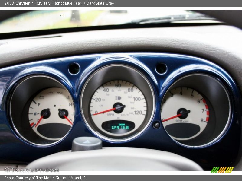Patriot Blue Pearl / Dark Slate Gray 2003 Chrysler PT Cruiser