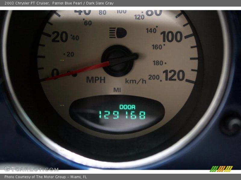 Patriot Blue Pearl / Dark Slate Gray 2003 Chrysler PT Cruiser