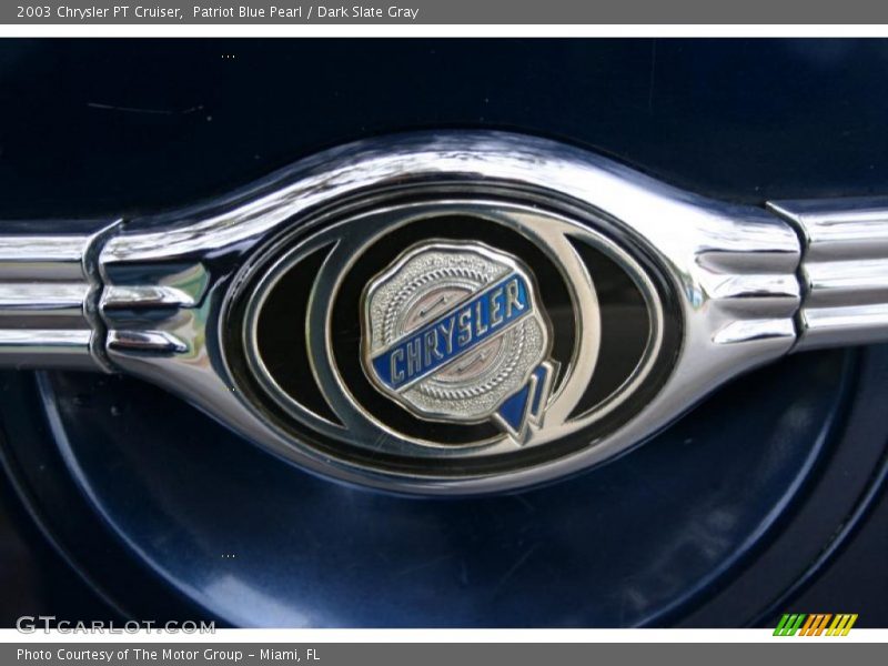 Patriot Blue Pearl / Dark Slate Gray 2003 Chrysler PT Cruiser
