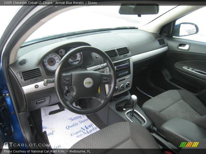 Ebony Interior - 2005 Cobalt LS Coupe 