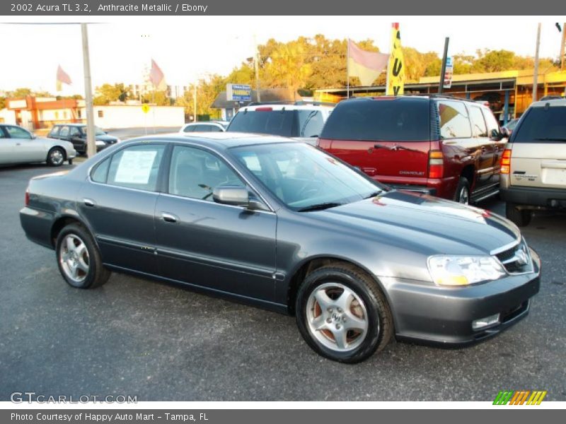 Anthracite Metallic / Ebony 2002 Acura TL 3.2
