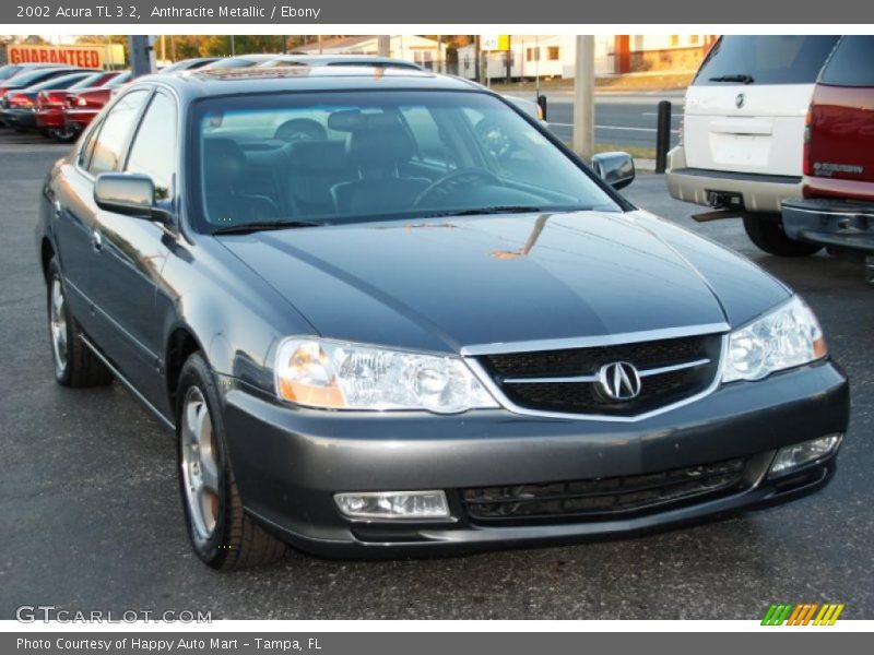 Anthracite Metallic / Ebony 2002 Acura TL 3.2